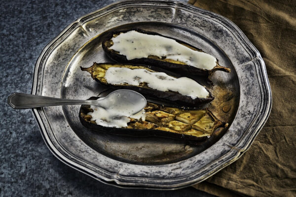 Roasted Aubergine with Yogurt
